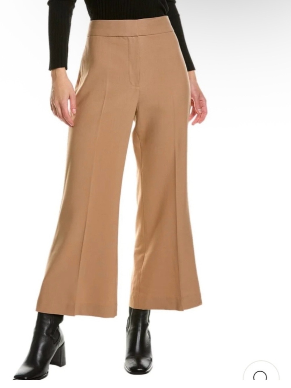 Rebecca Taylor Women's Calvary Twill High Rise Wool Blend Wide Leg Pants Size 14